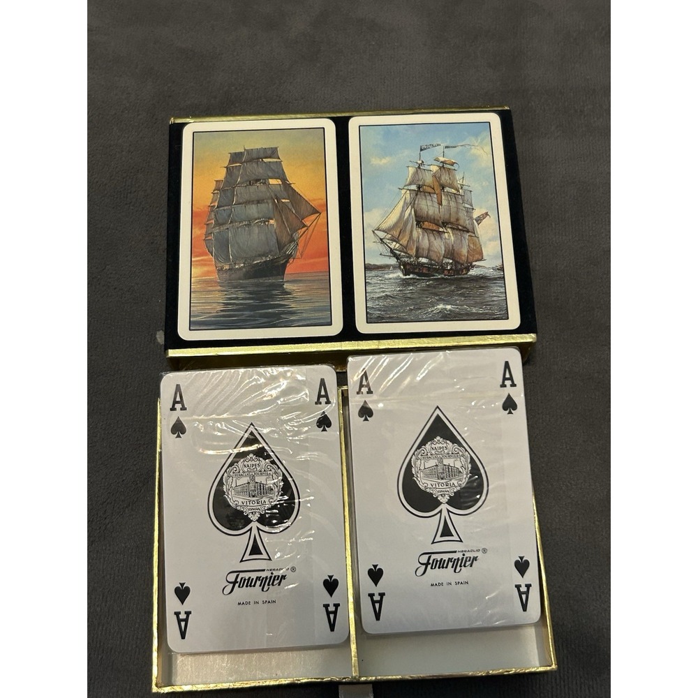 Congress Limited Edition International Sailing Ships 2 Deck Playing Cards Sealed